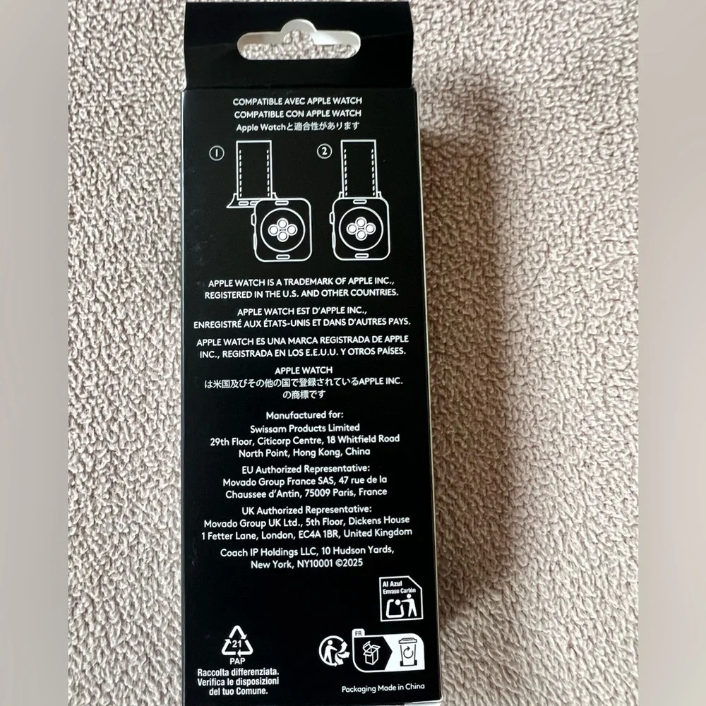 Coach Apple Watch® Crystal Gold-Tone IP Stainless Steel Heart 38/40/41mm - Picture 10 of 14